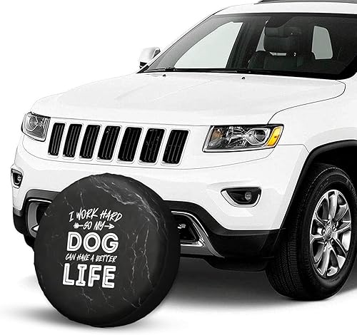 Miniatura 4 de I Work Hard So My Dog Can Have A Better Life - Cubierta de neumático de repuesto para remolque de viaje, para remolque, RV, SUV, camión, 14 pulgadas