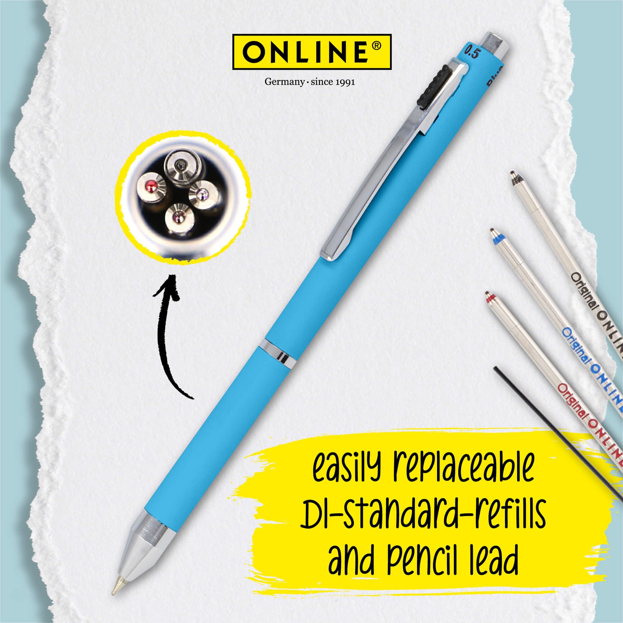 Online multipen 4-in-1 Blue - Image 4
