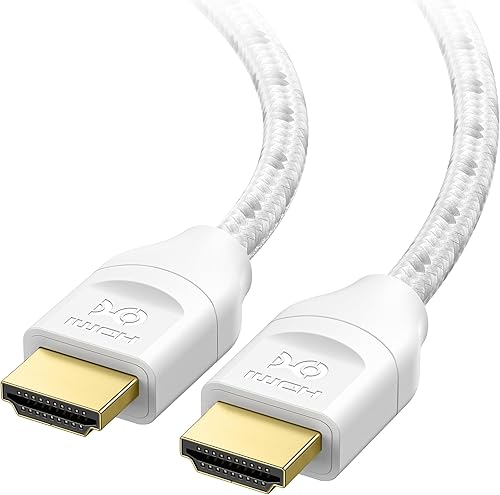 Miniatura 1 de Cable Matters Certificado HDMI de ultra alta velocidad Cable HDMI trenzado de 48 Gbps 8K de 13.1 pies con 8K 60Hz, 4K 240Hz y soporte HDR para PS5,