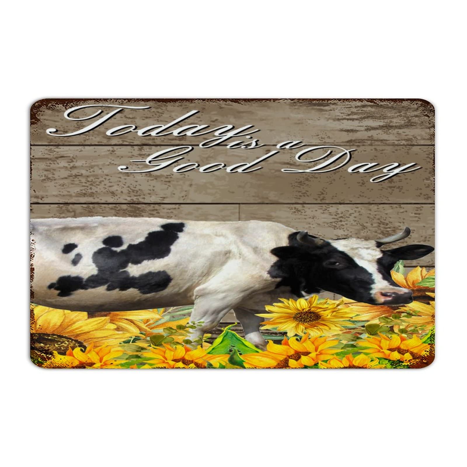 Targa In Metallo Look For Something Positive In Every Day: Cartello Ispirazionale Per Casa E Ufficio, 20,3 X 30,5 Cm - 3