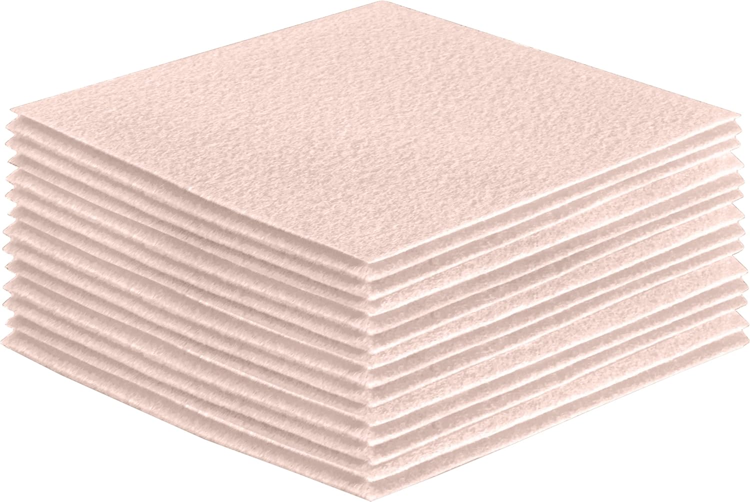 FabricLA Acrylic Felt Sheets for Crafts - Soft Precut 8 X 8 Inches (20cm X 20cm) Felt Squares - Use Felt Fabric Craft Sheets for DIY, Hobby, Costume, and Decoration - Ivory, 30 Pieces