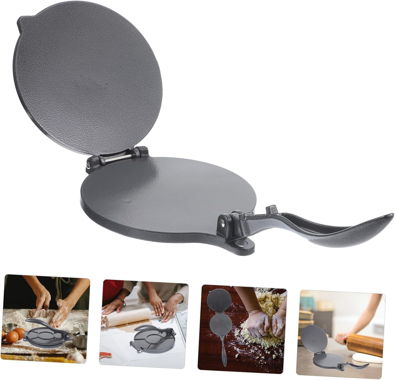 TIDTALEO Dough Press Cookie Press Roti Press Tortilla Press Maker Quesadilla Tortilla Dough Maker Molds Aluminum Tortilla Press Cooking Cast Metal Pie Machine Aluminum Alloy Woman
