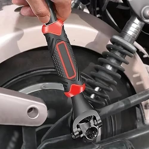 Llave de trinquete multifunción 52 en 1, llave de vaso universal con rotación de 360, herramienta de reparación ajustable para uso doméstico y