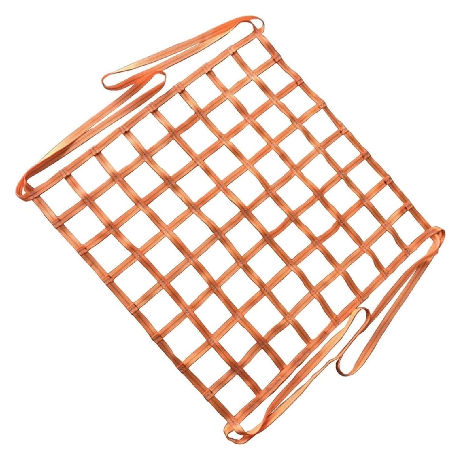 Rete di Sollevamento per carichi Pesanti con Cinghie – Imbracatura Industriale 1x1M per carico e Scarico sicuri – Maglia da 10 cm, capacità 2T, Strumento Essenziale per trasporti e logistica