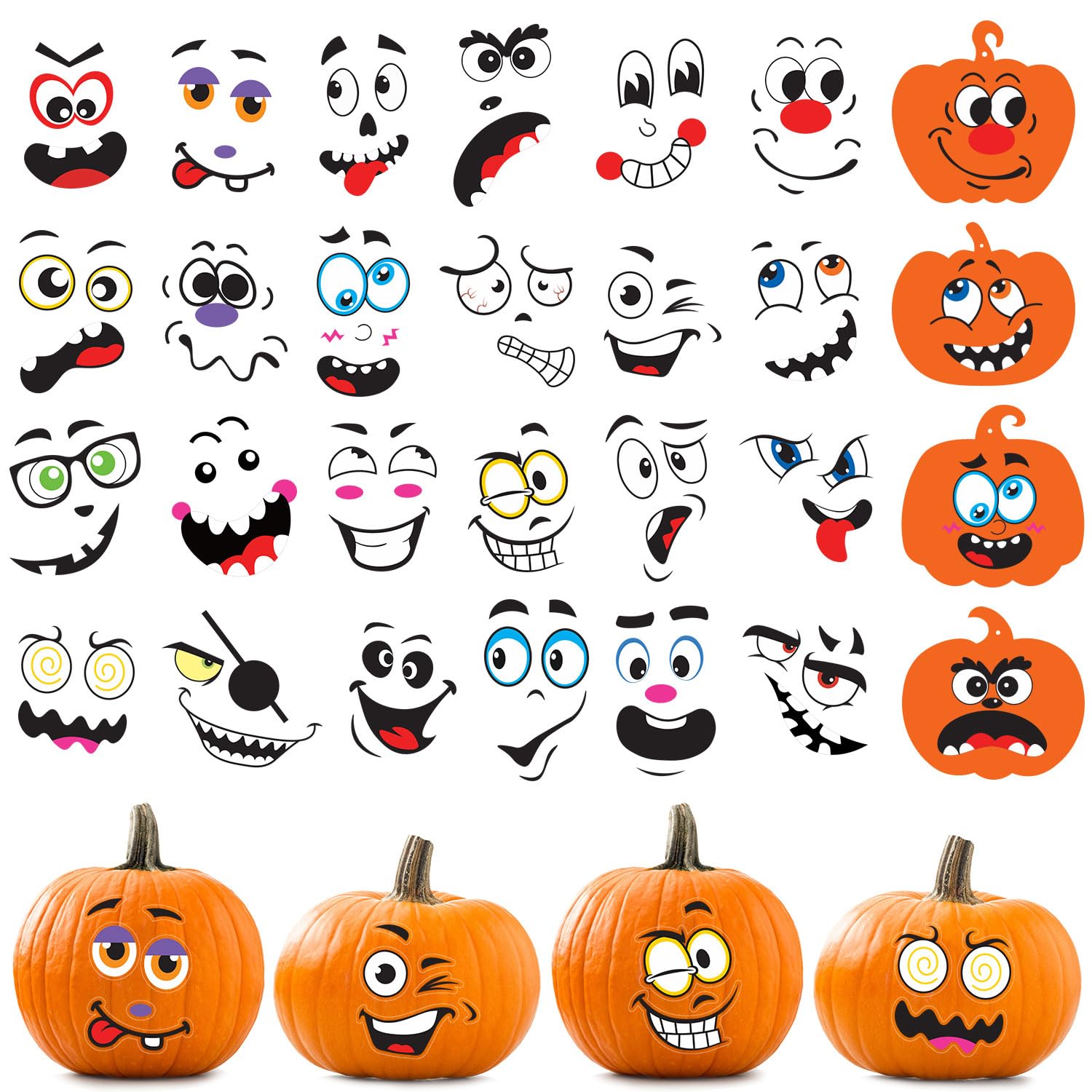 32 Hojas De Pegatinas De Rompecabezas DIY Para Niños, Pegatinas De Ensamblaje De Cara De Calabaza Con Calavera Fantasma De Halloween, Juguet Para Niños Y Niñas, Regalos - AliExprs