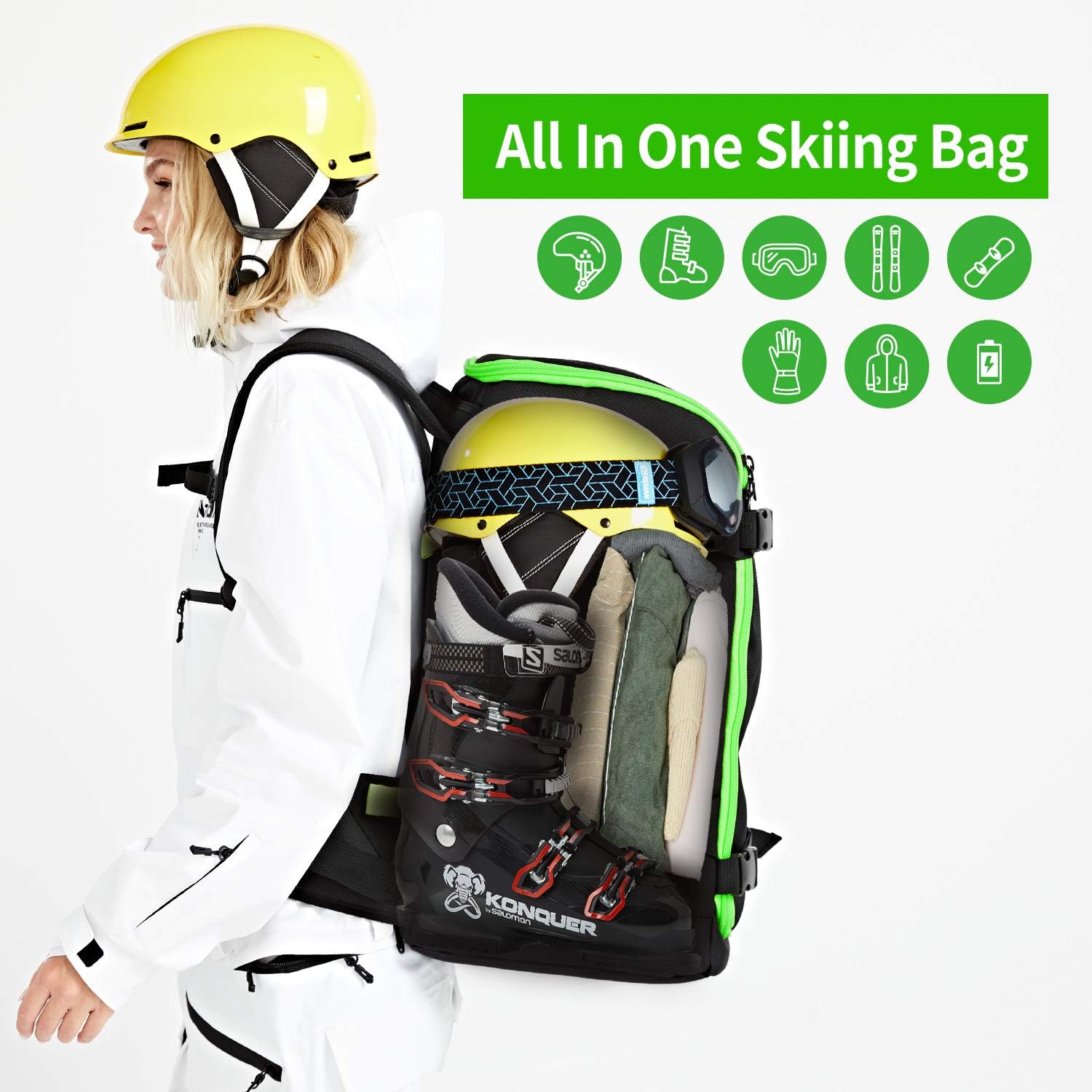 XCMAN Ski Snowboard Holder Backpack 50L 