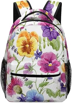 Floral Heart Flowers Backpack 