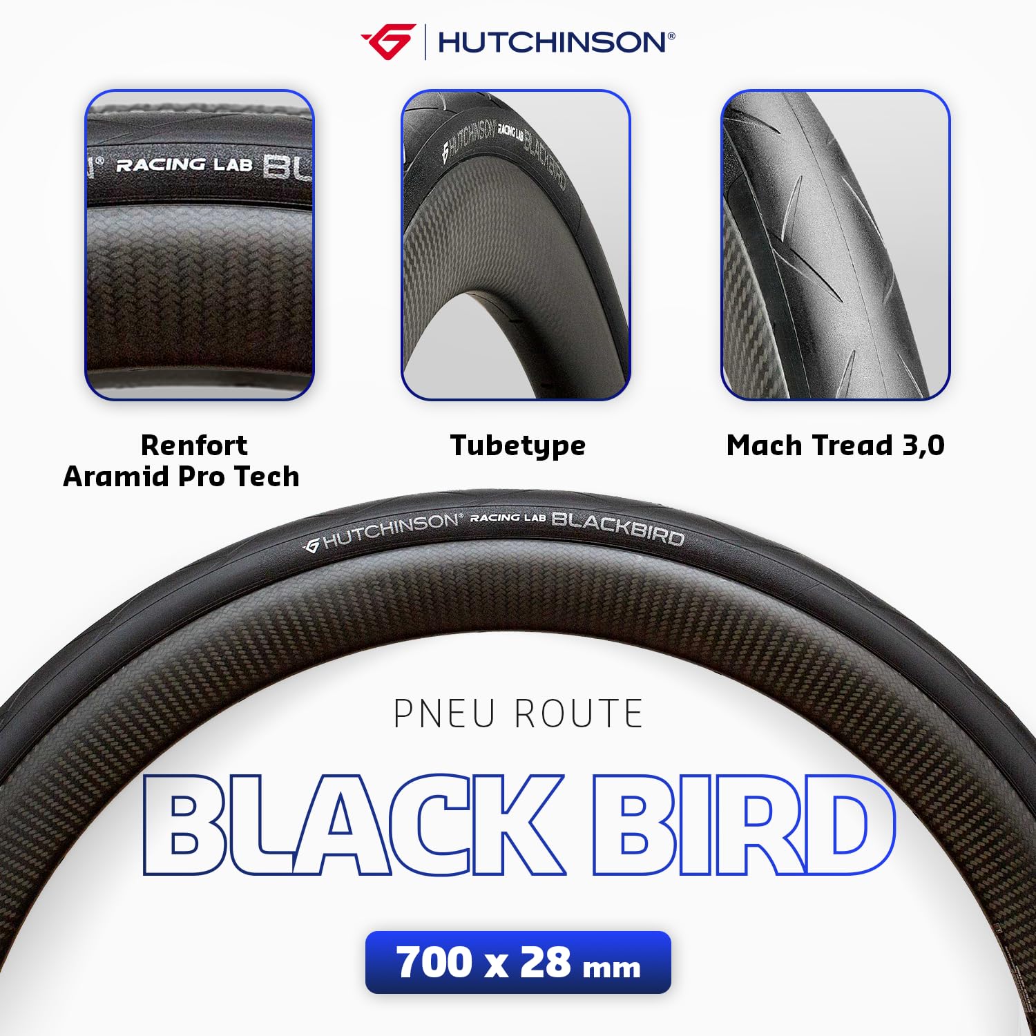 Amazon | ハッチンソン(Hutchinson) クリンチャータイヤ BLACKBIRD