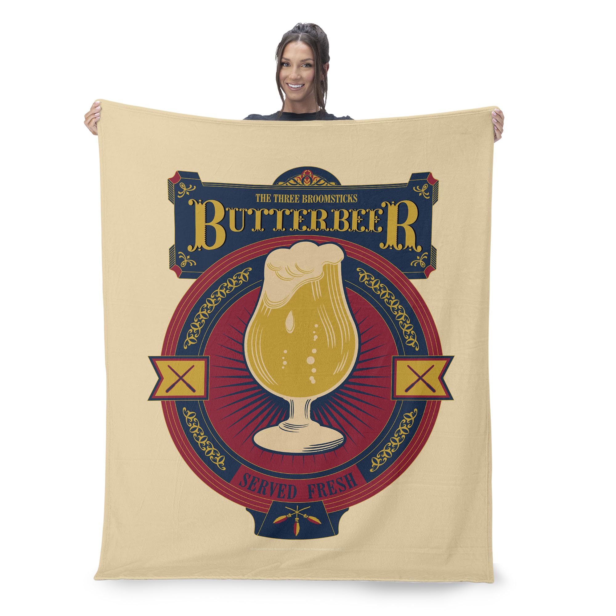 Warner Bros. Harry Potter Served Fresh, Silk Touch Sherpa Blanket, Cozy for All Seasons, Lightweight for Couch, Sofa, Boys Girls Bedding, 50X60 Inches-picture-11