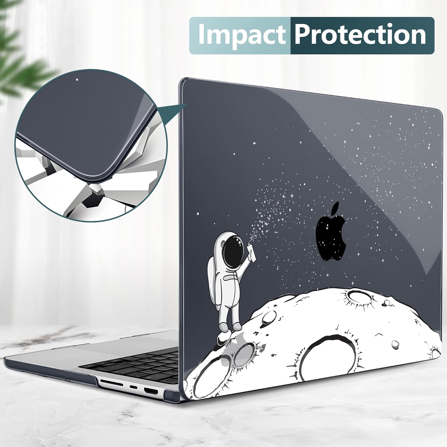 DONGKE Compatible with MacBook Pro 16 Inch Case (2026-2021 Release, M5 M4 M3 M2 M1 Pro/Max Chip), Plastic Hard Shell Cover with Keyboard Cover & Screen Protector for MacBook Pro 16", Astronaut