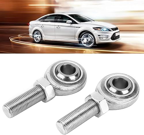 Miniatura 2 de Junta Heim de extremo de varilla, paquete de 2 juntas Heim de metal CMR‑8 de 1/2 pulgadas 1/2 pulgadas a 20 rosca RH macho junta universal para