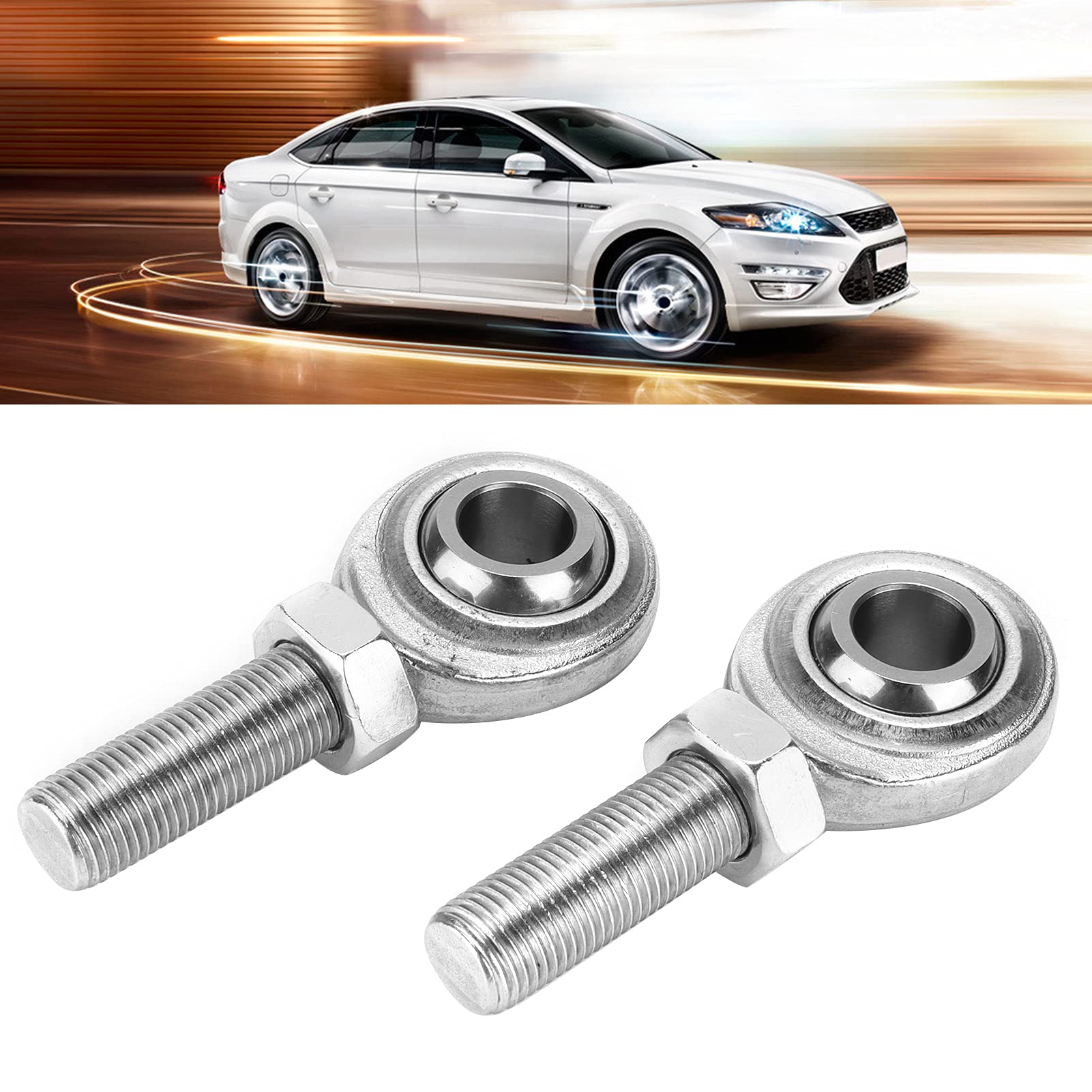 Klanata 2-Pack CMR-8 Rod End Heim Joints, 1/2 1/2-20 RH Male Thread, Rod End Bearings for Car, Motorcycle, ATV, and Marine Applications