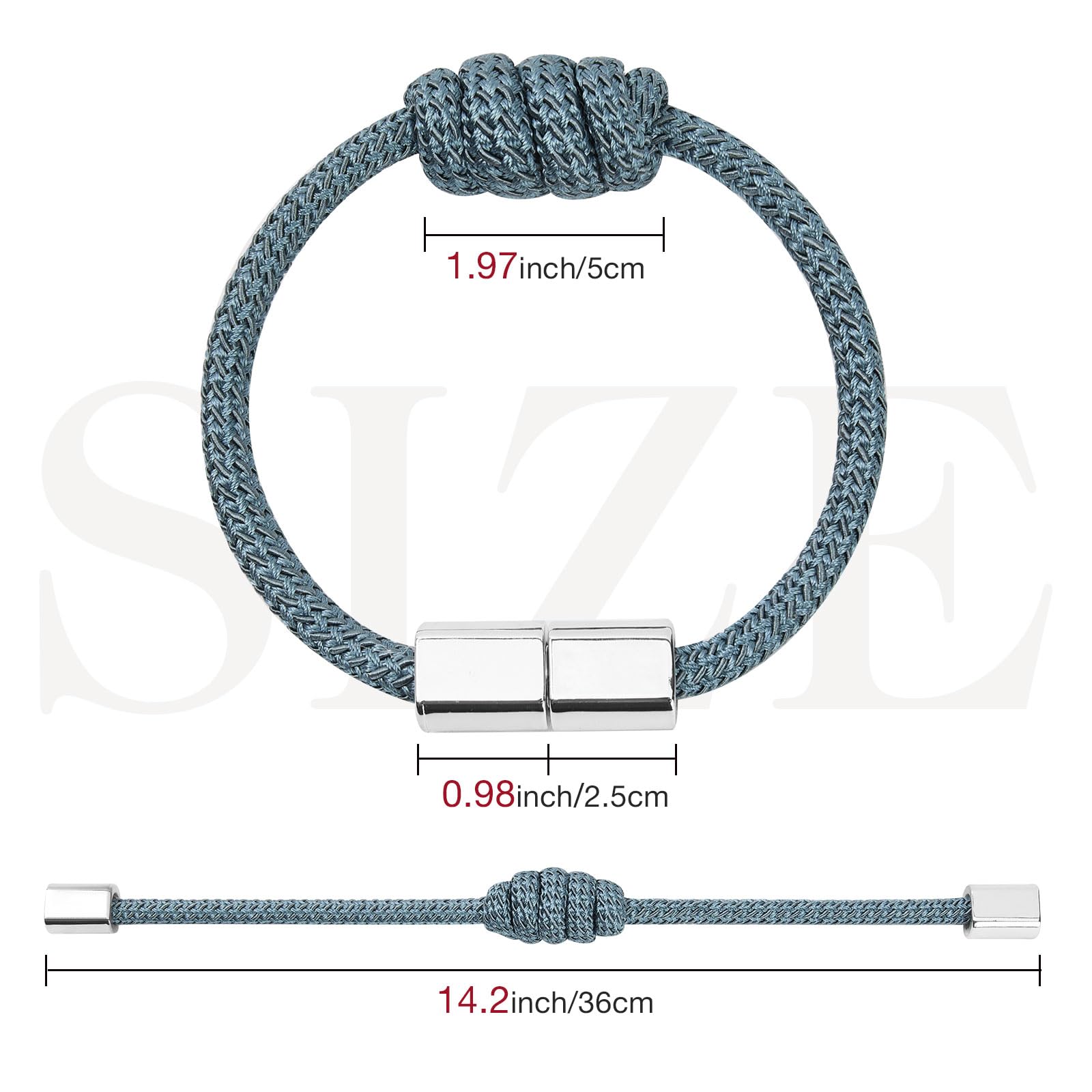 Pretty Jolly 4 Pack Mini Magnetic Curtain Tiebacks Modern Simple Style Drape Tie Backs Elegant Hand Weave Rope Knot Decorative Curtain Holdbacks for Home & Office Window Drapery (Teal) - Image 4
