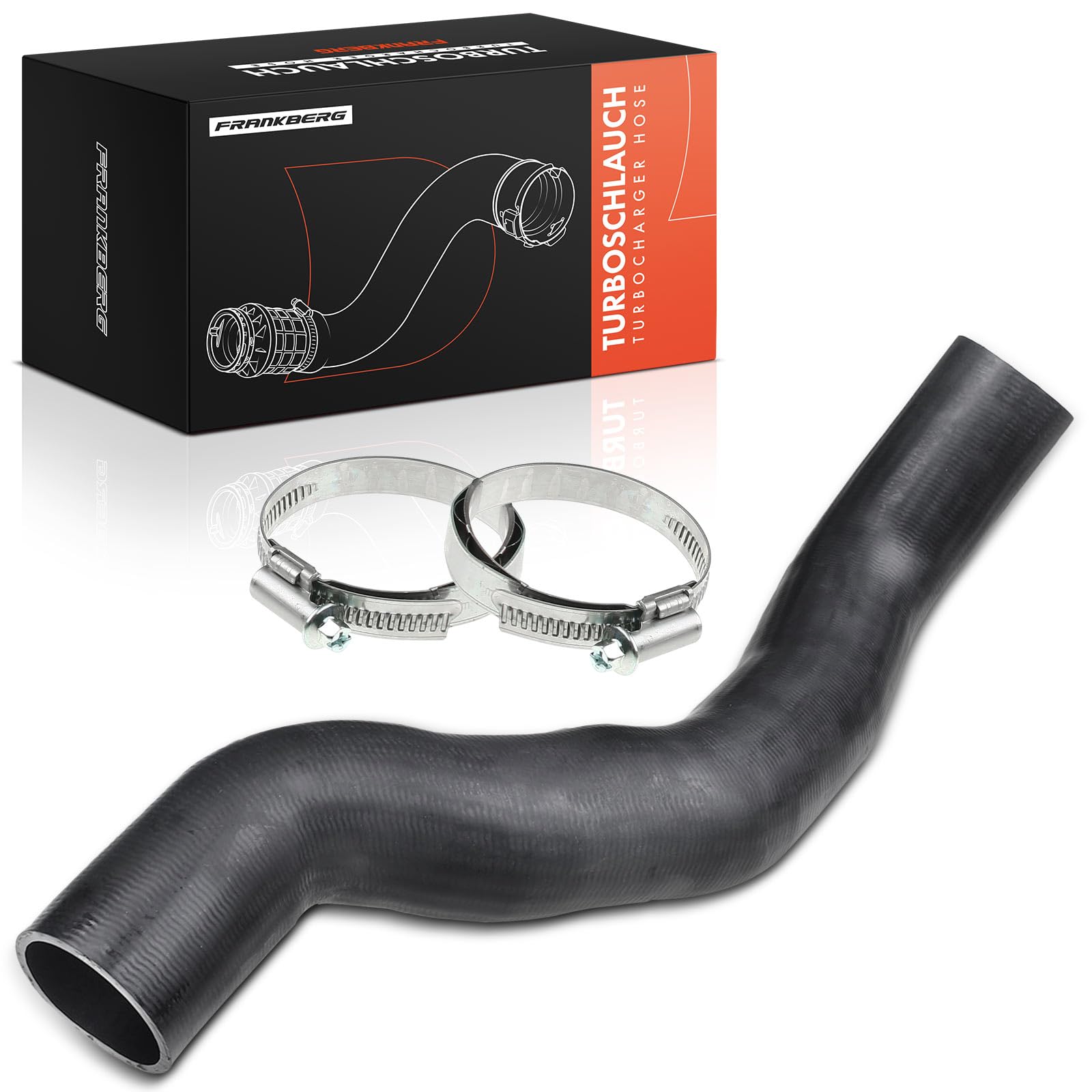 Frankberg Black Intercooler Turbo Hose Pipe Tube For Cherokee Kk 2.8 Crd 4X4 Diesel 2008-2013 55037958Ab