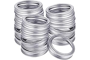 Essential 24-Pack Regular Mouth Mason Jar Rings: Secure Canning Bands for Leak-Proof Preservation