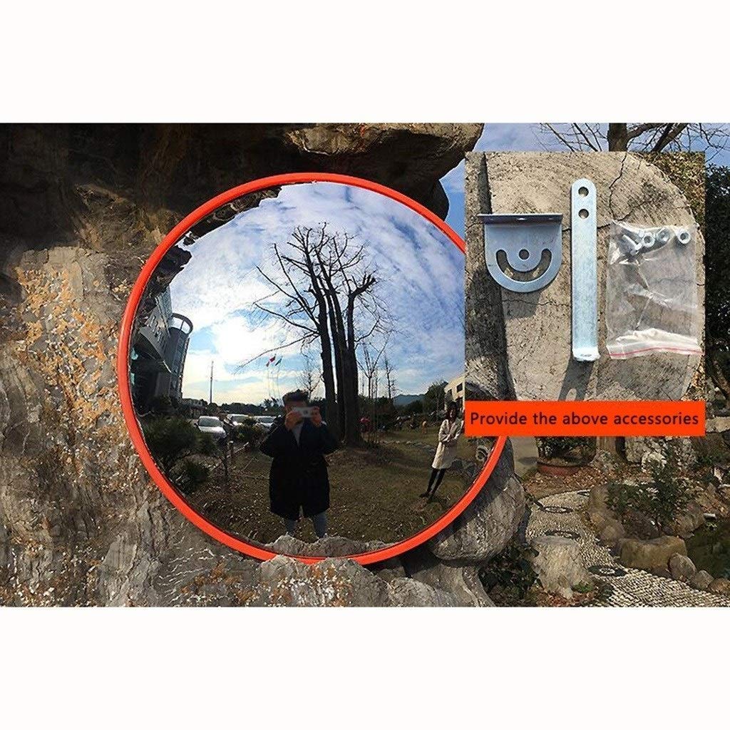 Espejo de Seguridad para tráfico, Duradero, Convexo, retrovisor cónico para vehículos Espejo Convexo Adecuado para Varios Cruces de 80 cm (Color: B, Altura: 80 cm)