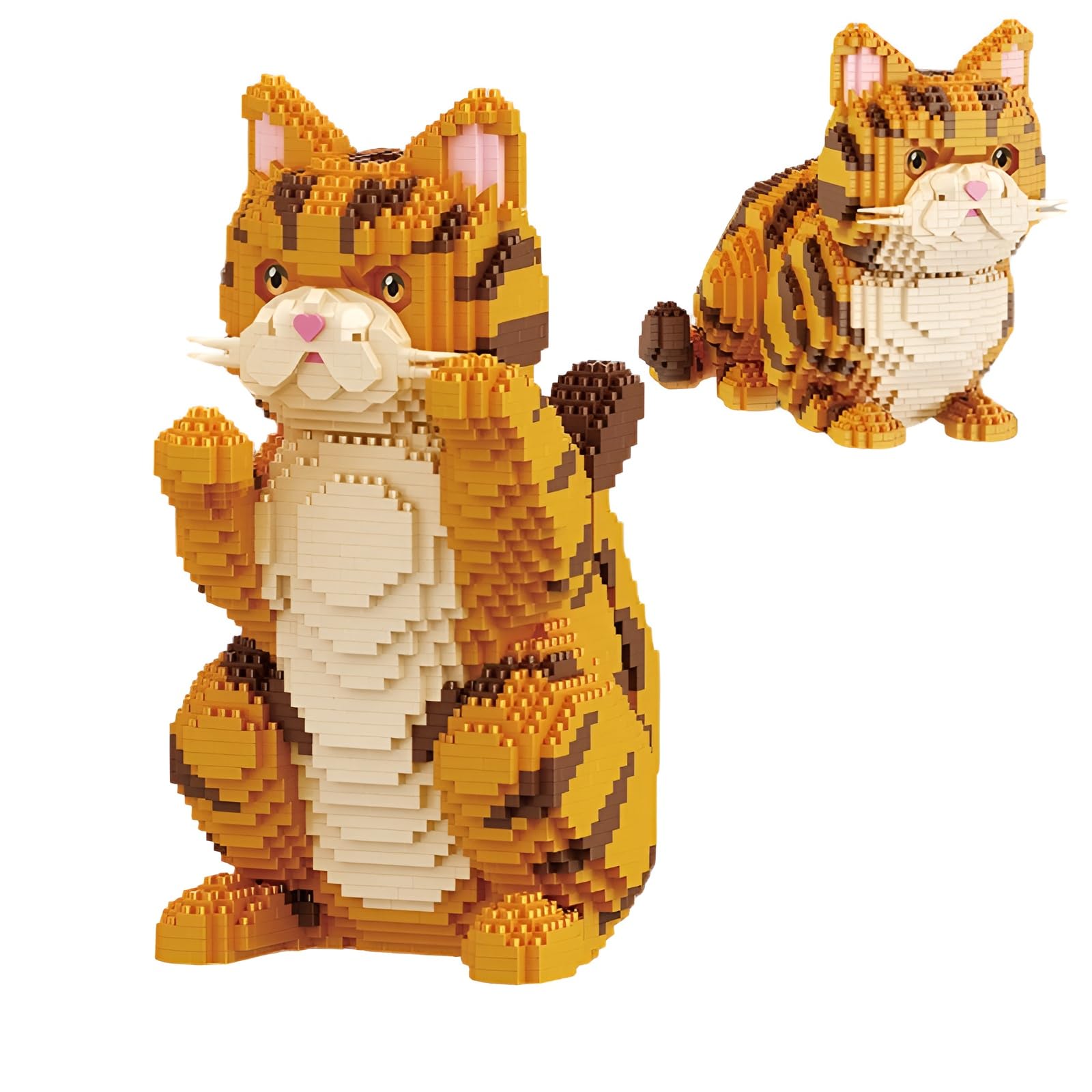 Exotic Shorthair Cat Mini Building Block Set 2 Forms, 2356Pcs Animals Model — image 1