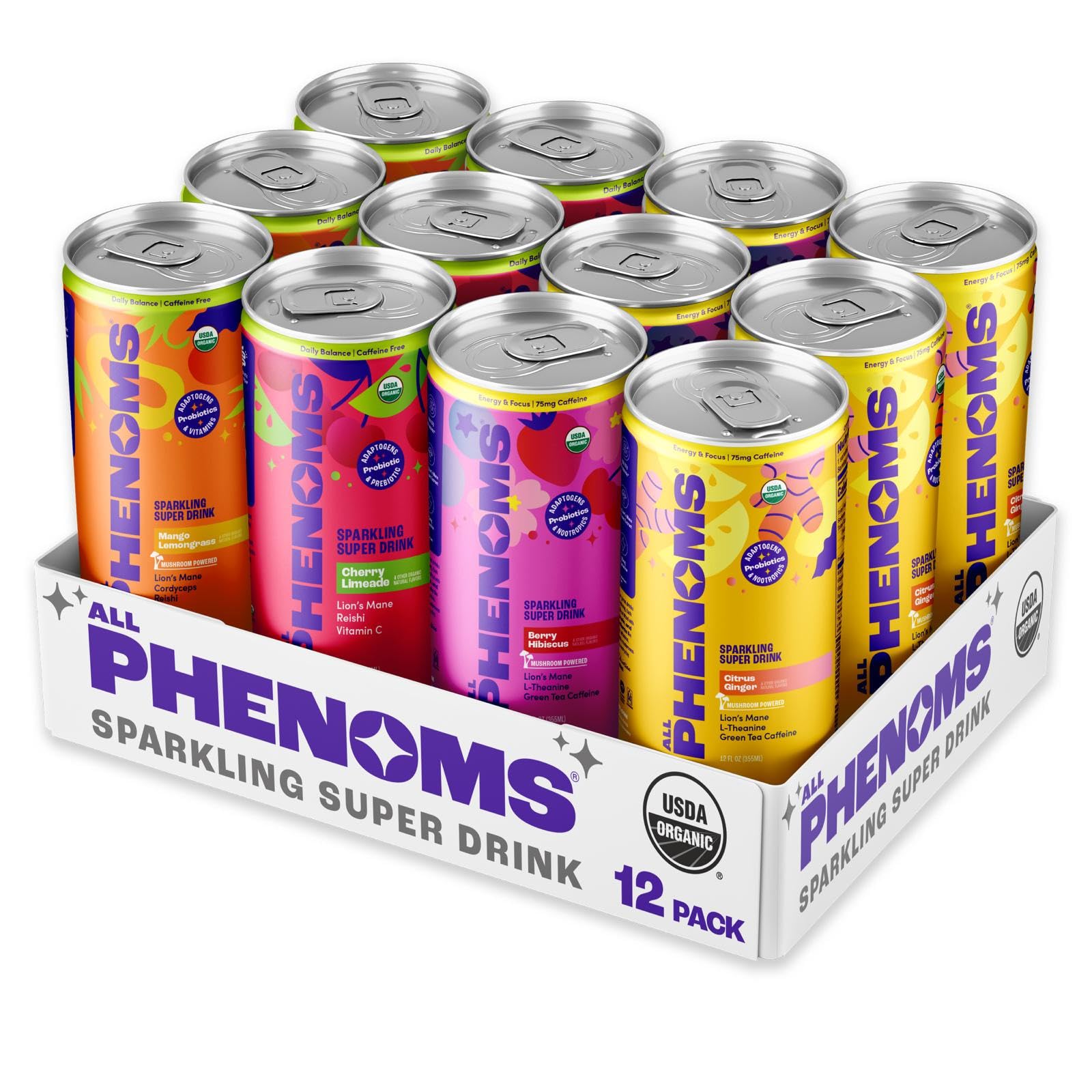 Amazon.com : All Phenoms Sparkling Organic Prebiotic & Probiotic