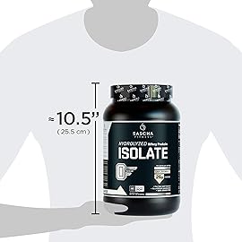 SASCHA FITNESS Hydrolyzed Whey Protein Isolate,100% Grass-Fed (2 Pounds, All) (Unflavored)