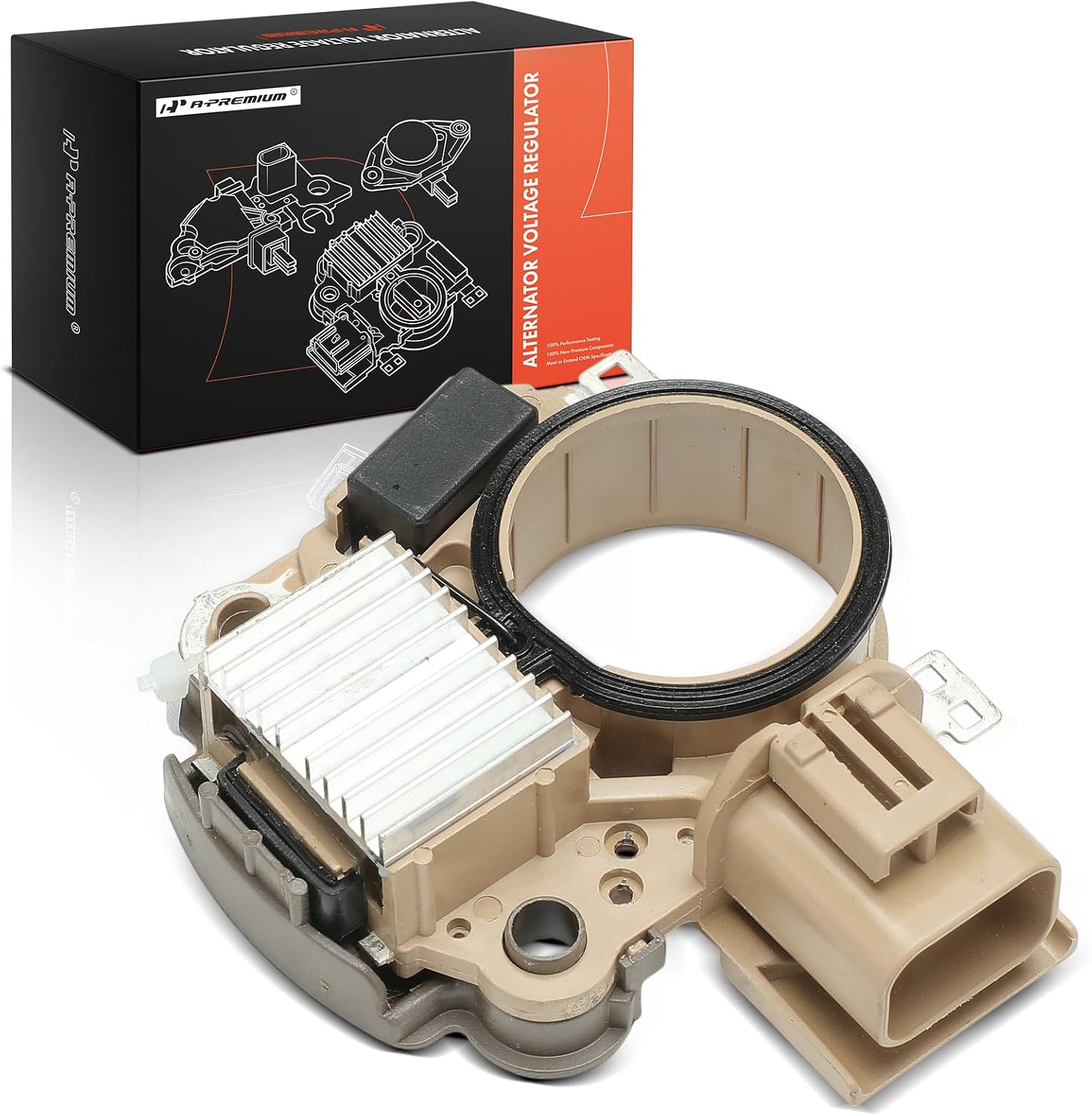 A-Premium Alternator Voltage Regulator Compatible with Mitsubishi Pajero 1998-2007, L200 1996-2007, L300, L400, 14V A-Circuit