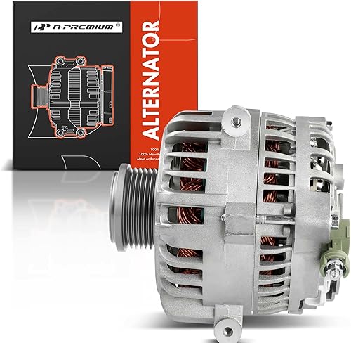 Miniatura 8 de A-Premium Alternador compatible con Ford Expedition 2005-2006 y Lincoln Navigator 2005-2006, V8 5.4L, 135Amp 12V 6-Groove Polea en sentido horario,