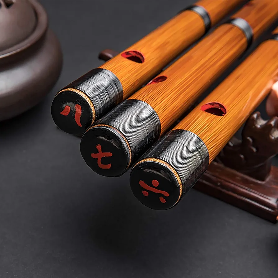 Amazon | Jinchuan 篠笛 竹製横笛和楽器 伝統的な手作りお祭り