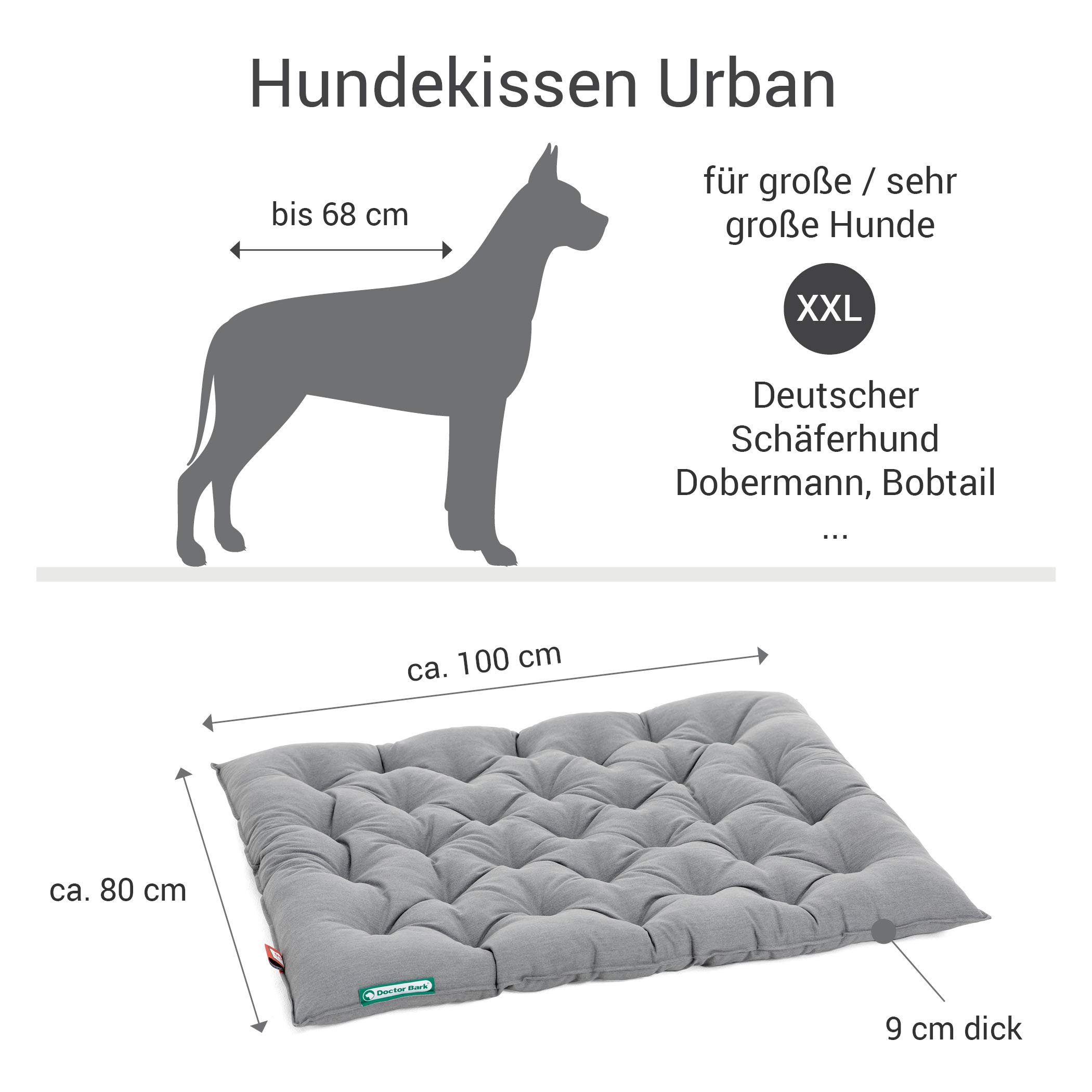 Doctor Bark GreenLabel Hondenkussen, middelgrote honden