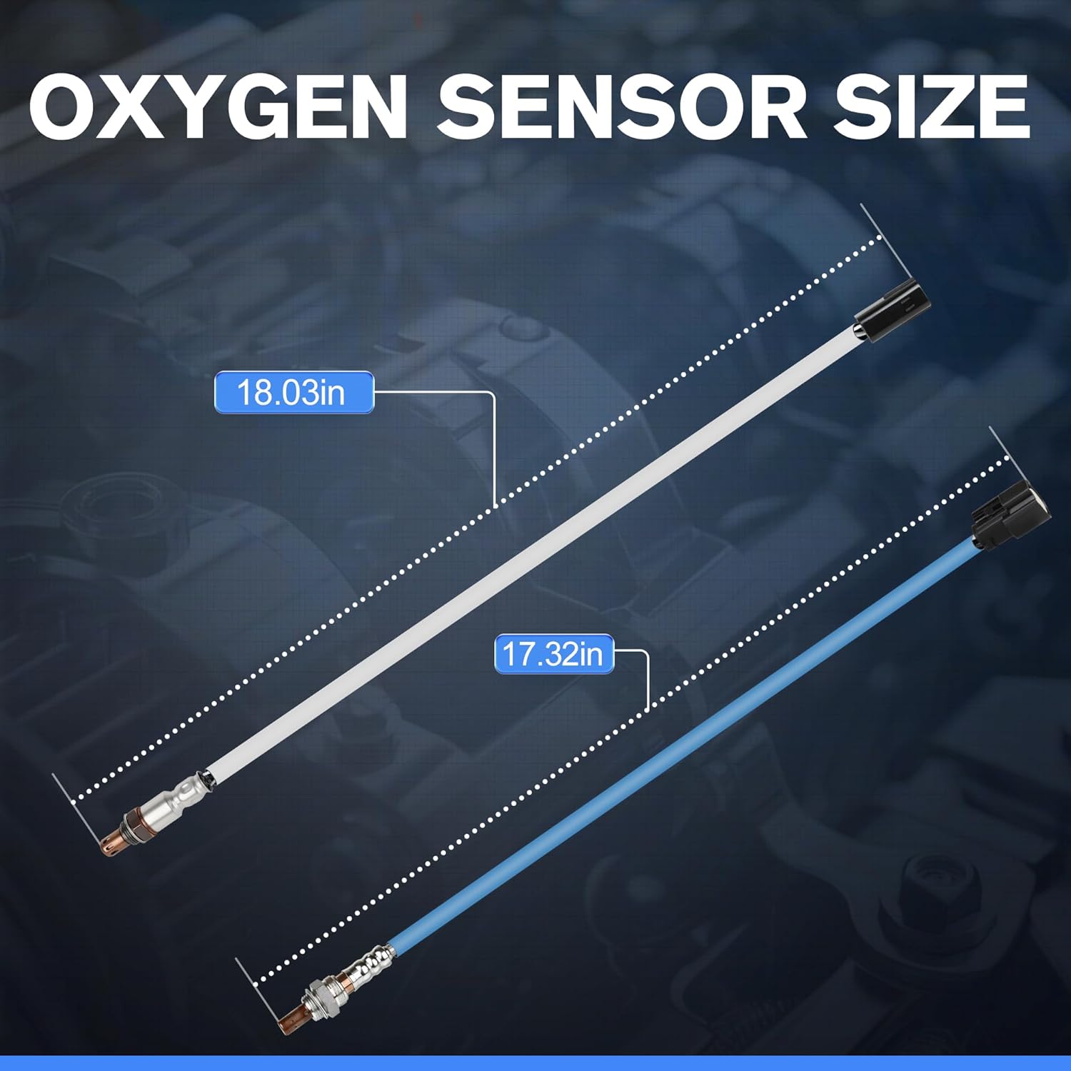 2PCS Oxygen O2 Sensor Upstream Downstream Compatible with Nissan Altima 2007-2013 2.5L L4, for Nissan Rogue 2007-2013 2.5L L4,for Infiniti Ex35 2008-2010 3.5L Replace# OE 234-9036, 234-4381