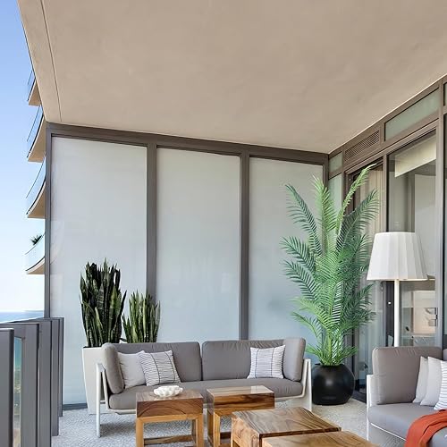 Miniatura 7 de Palmera artificial de 6 pies, palmera areca sintética con hojas de tacto real y ramas ajustables, palmera tropical falsa para decoración moderna en