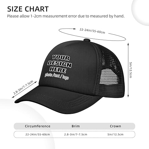 Miniatura 4 de Gorra de béisbol personalizada para hombre, gorra de béisbol personalizada con tu texto, color negro