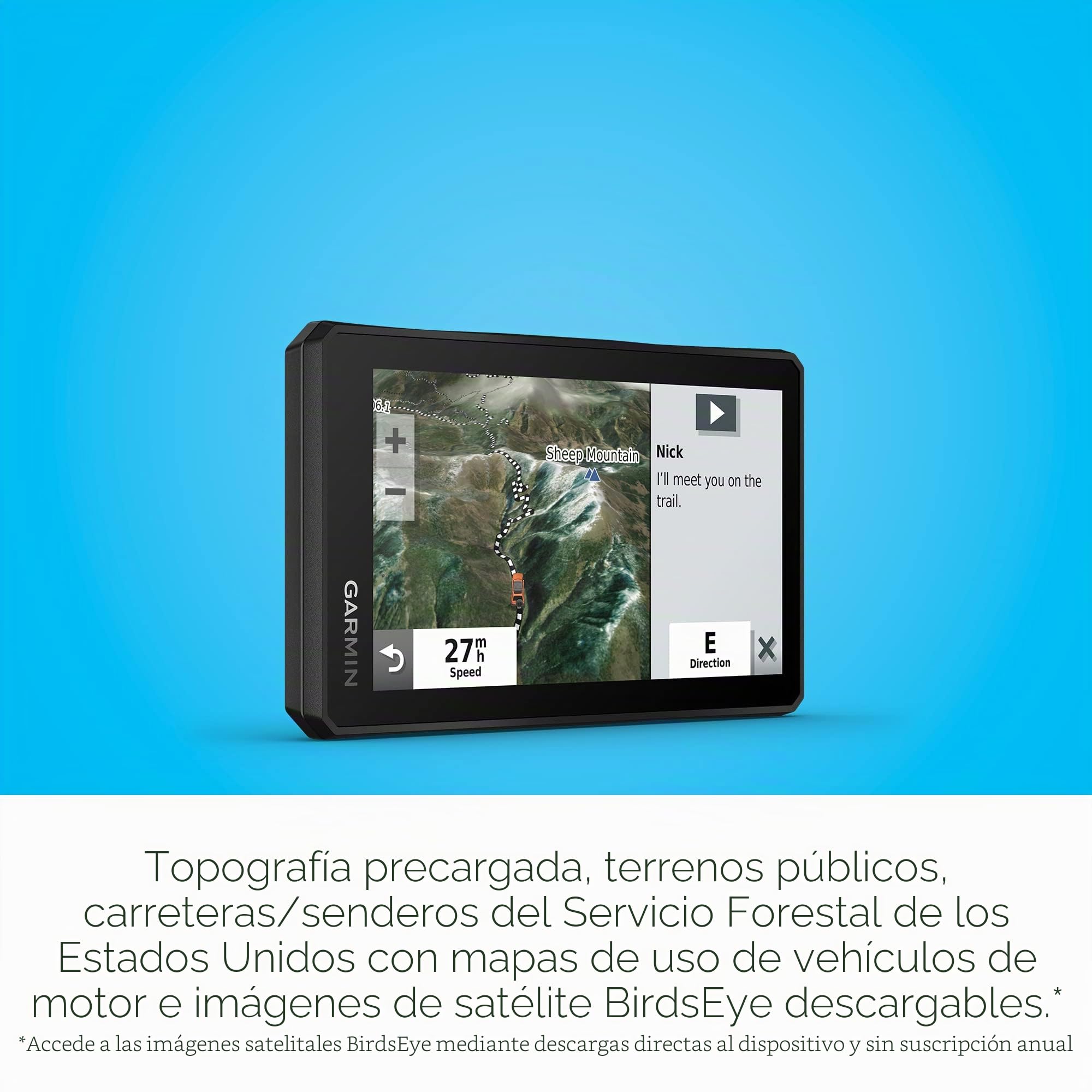 Garmin Tread Powersport Off-Road Navigator, Incluye mapeo topográfico, información privada y pública del Terreno y más, Pantalla de 5.5 Pulgadas