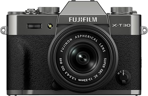 FUJIFILM X-T30 III Cuerpo de cámara sin espejo, con kit de lente XC13-33mm, Plata carbón Carbón plateado