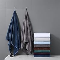 Vista 6 de Juego de 4 toallas de baño de alta calidad, secado rápido, toallas de microfibra de terciopelo coral altamente absorbentes, uso multiusos como baño