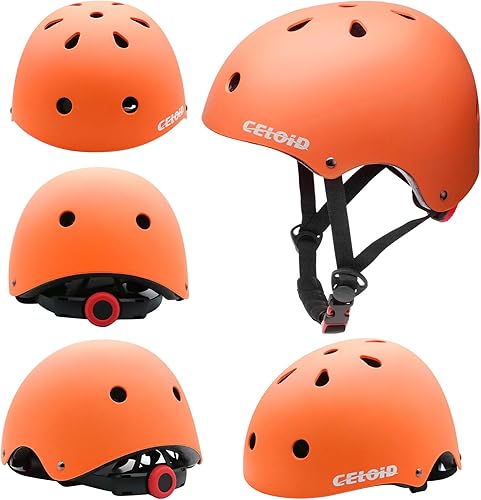 Miniatura 138 de Casco de bicicleta para niños, cascos de patineta para niños de 2 a 3 a 5 a 8 a 14 años, ajustable, multideporte, bicicleta, patinaje, fútbol, Negro