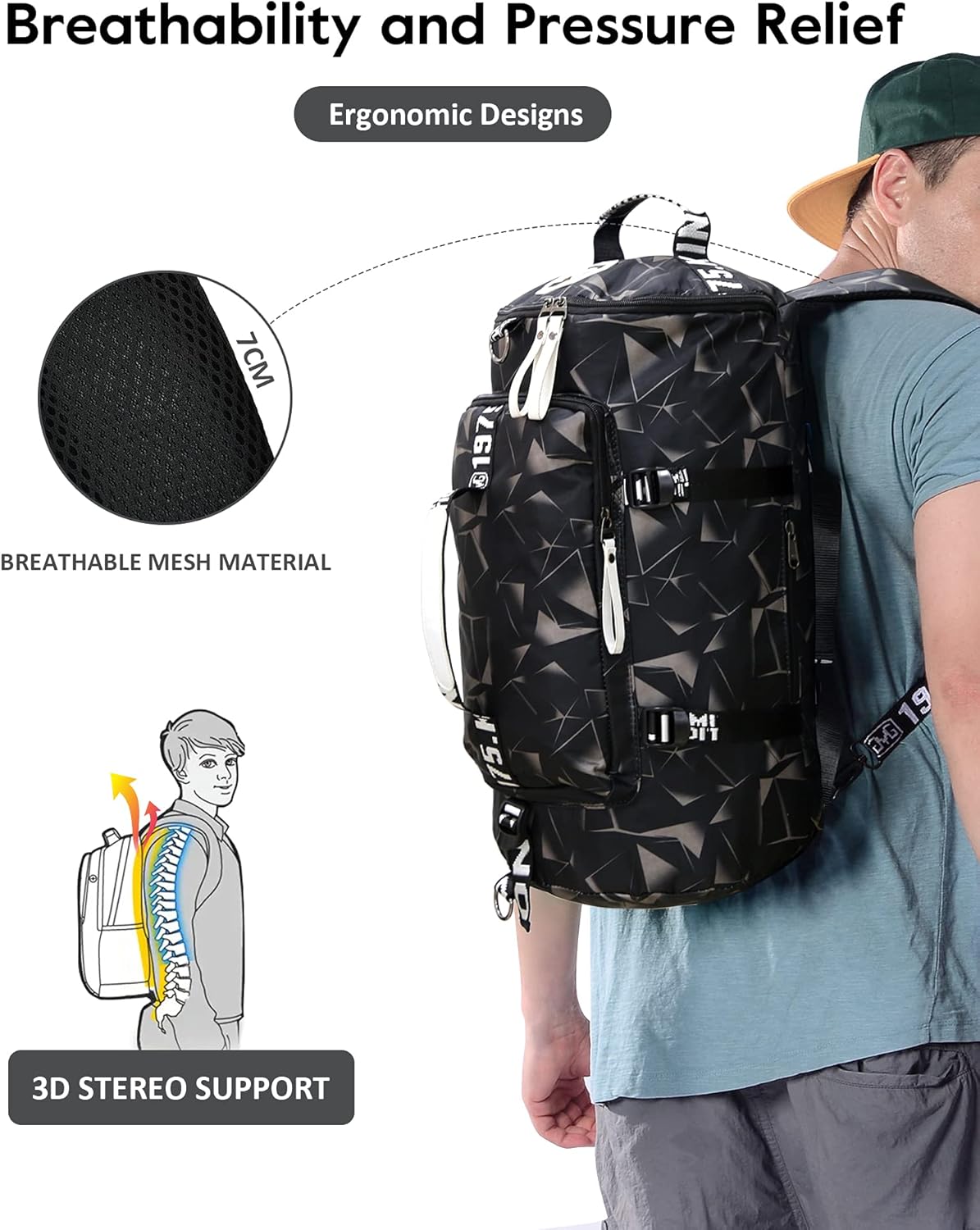 backpack with shoulder support