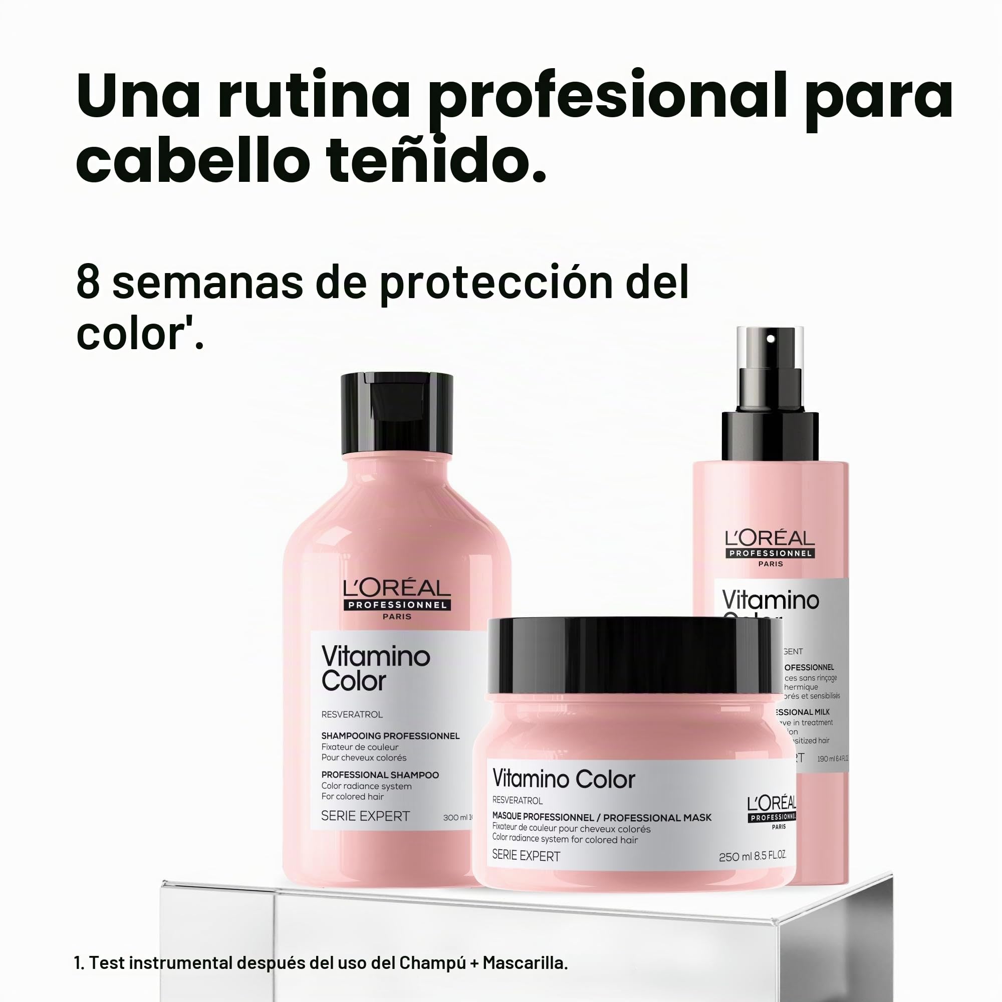 L'Oreal Professionnel Cofre Trio, Rutina Protector de Color para Cabellos Teñidos, Vitamino Color