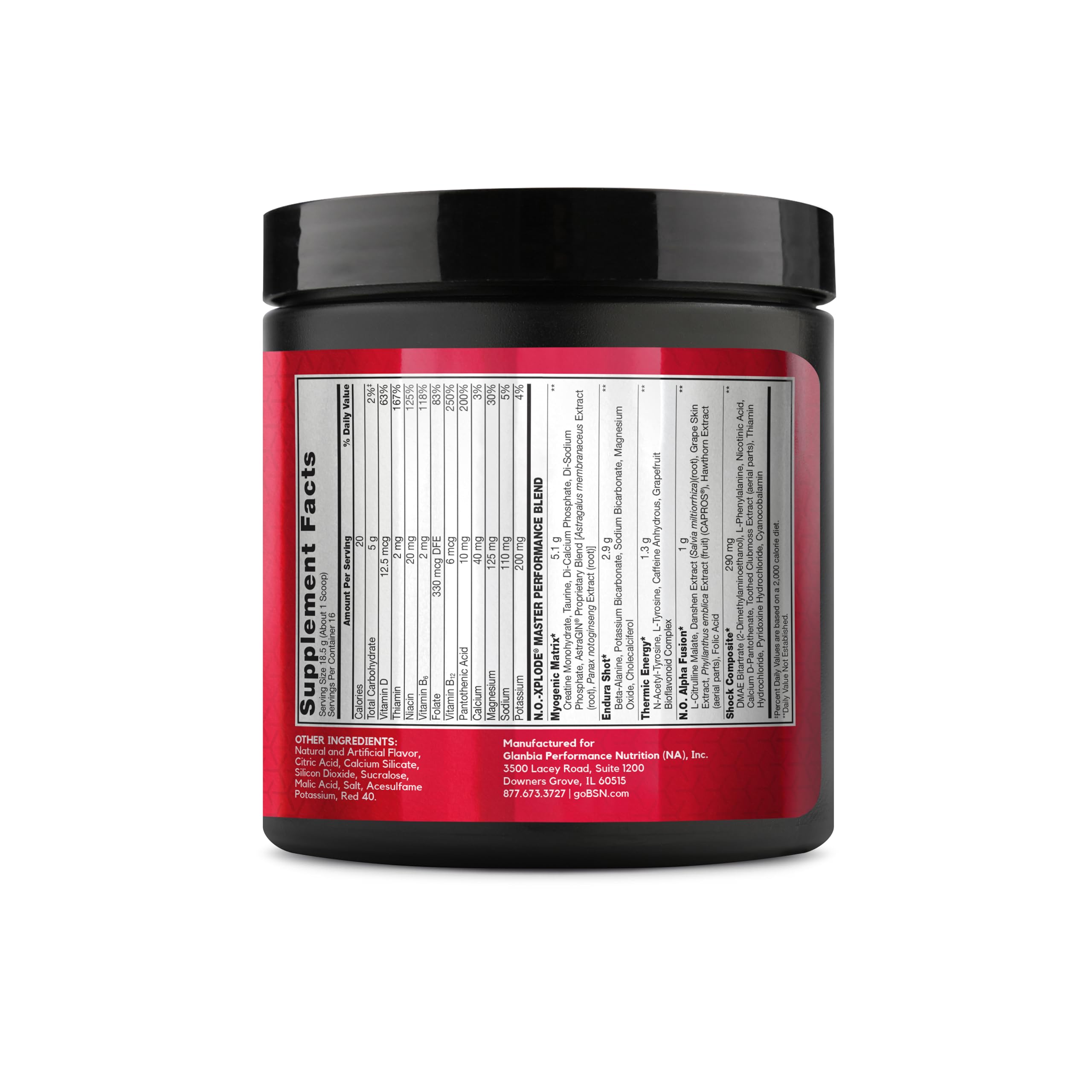 BSN N.O.-XPLODE Pre Workout Powder with Creatine, Fruit Punch, 16 Servings — Amazon image 7