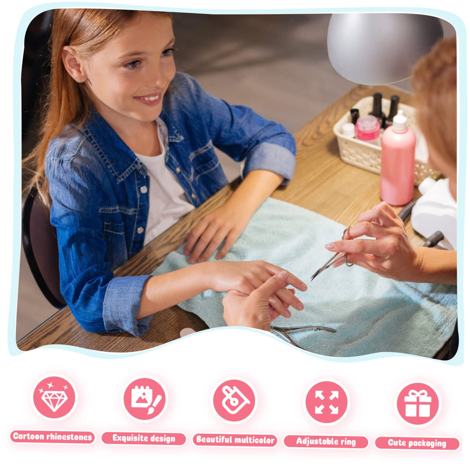 Healeved 50fogli Decalcomanie Per Unghie Tema Coniglio Di Adesivi Autoadesivi Per Decorazioni Unghie Femminili Perfetti Per Eventi Festivi Art