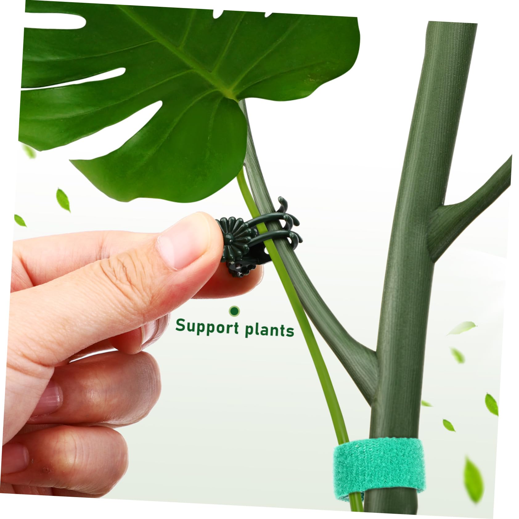 iplusmile Tuteurs de Jardin pour Monstera, Support pour Plantes Hautes, Plastique Vert, Extensible et Robuste, 1 Set pour Intérieur et Jardin