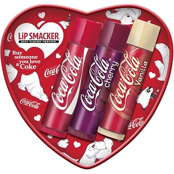 Coca-Cola Lip Balm Heart Tin Limited Lip Care for Smooth Lips Gift Idea with Iconic Design