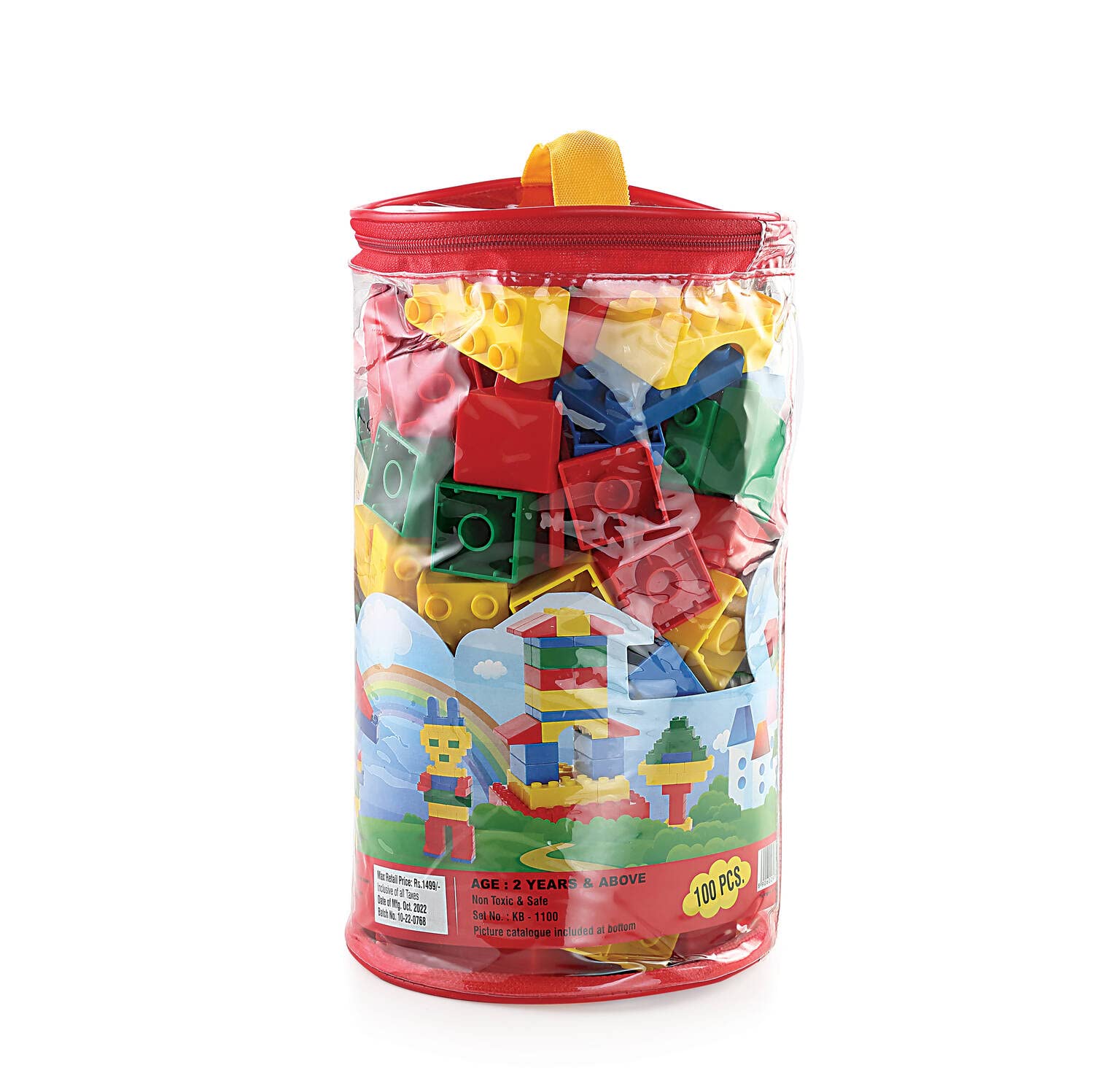 PEACOCK TOYS AND GAMES Blocks Big Building Bag, Building Toys for Toddlers (100 Pieces) (B0CLY2GYTK) Amazon Price History, Amazon Price Tracker