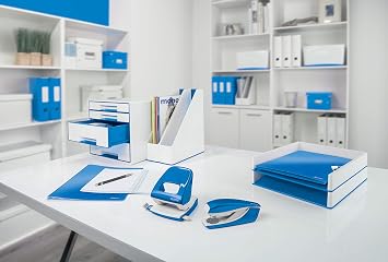 Leitz 41850036 WOW A4 ColorClip Compressed File, Metallic Blue