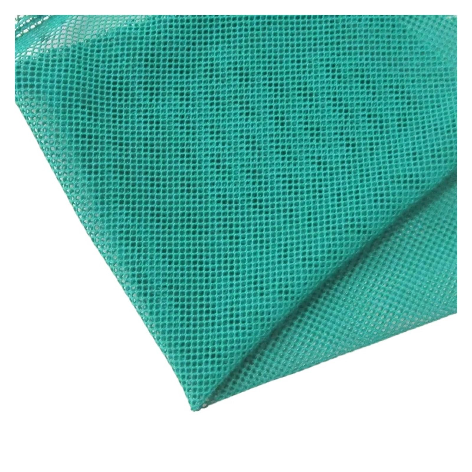 Stretch Mesh Fabric for Women Spandex Rhombic Grid Cloth Soft Lingerie Apparel Sewing Net(Mint Blue)