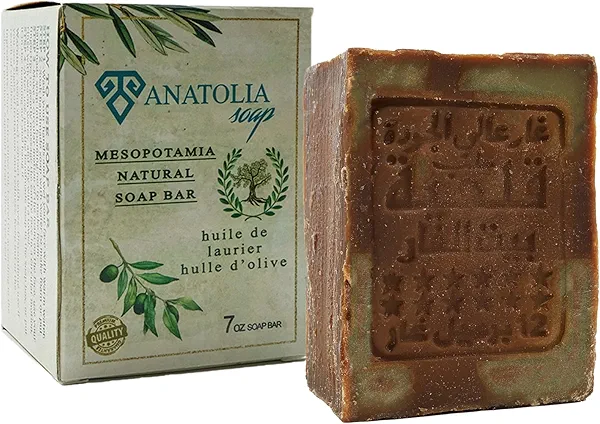 Aleppo Soap Bar, 7 oz | 60% Laurel Oil & 40% Olive Oil – Handmade Natural Castile Soap for Face & Body | Traditional Cleanser
