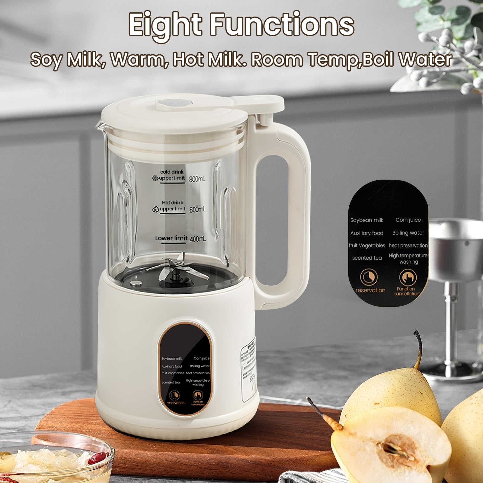 Irishom Nussmilchmaschine - Automatische Pflanzenmilch Maker Für Mandel, Hafer & Soja