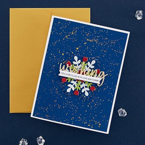 Miniatura 5 de Spellbinders Troqueles grabados con diseño de copo de nieve, metal