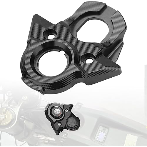 CNC Aluminum SurRon Ignition Key Switch Cover Compatible wiht Sur Ron Light Bee S X LBX Segway X160 X260,Electric Dirt Bike Parts, Surron Accessories (Black)