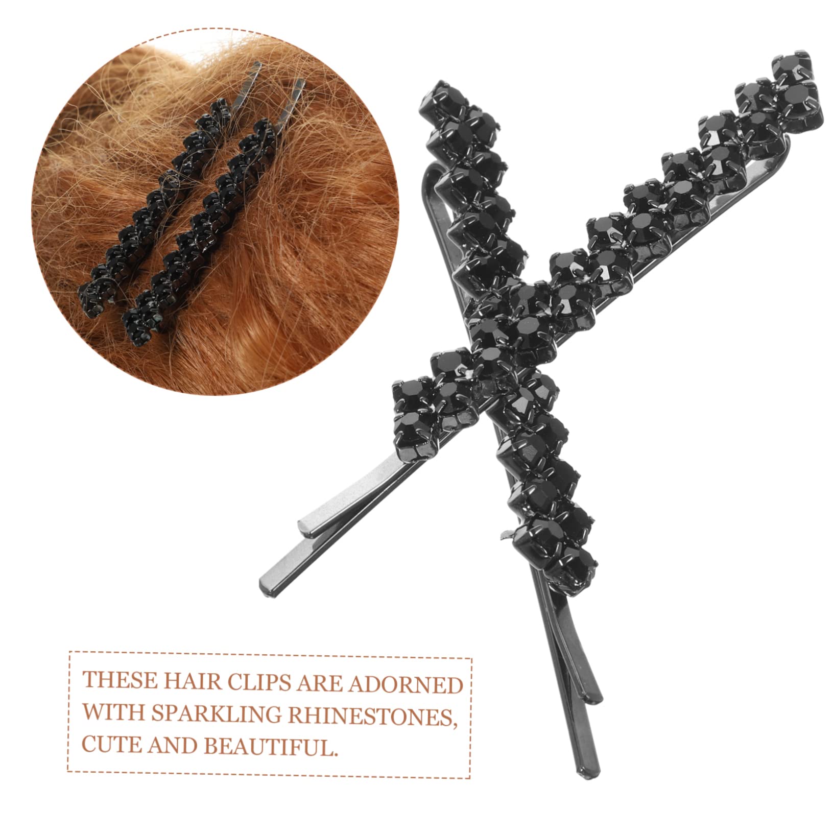 MAGICLULU 5 Set Di Fermagli Per Per Donne Fermagli Per Decorativi Con Strass Scintillanti Bobby 8 Pezzi * 5