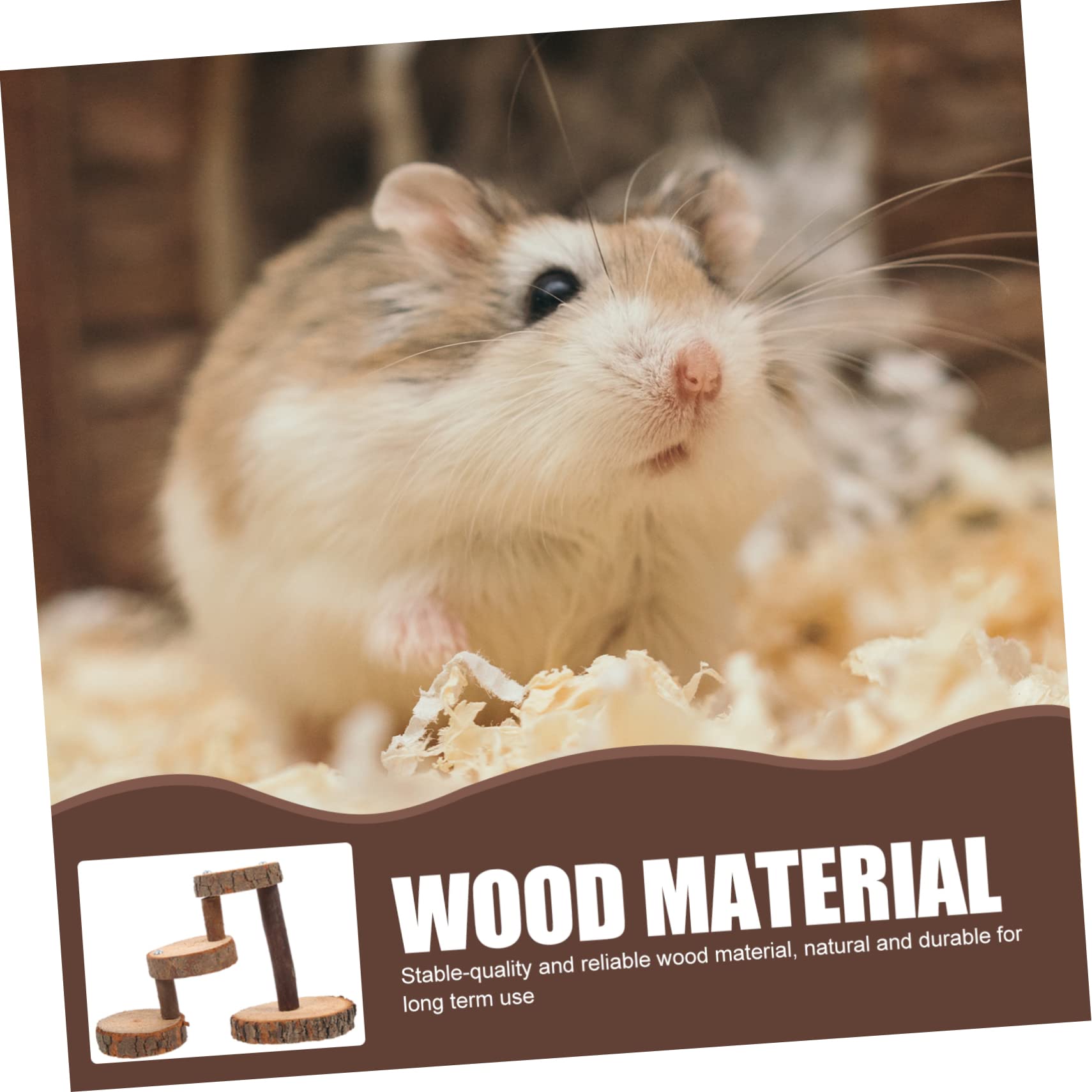 POPETPOP 3sätze Kletterspielzeug Für Kleintiere Holzleiter Für Hamster Eichhörnchen Und Andere Nager Und Installieren Fördert Und Spielspaß