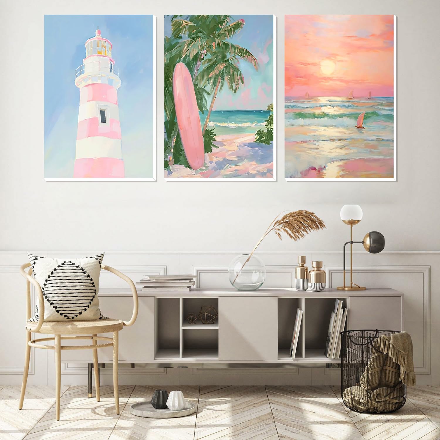 Paint by Numbers Kits - 3 Pack with Frame & Easel -2
